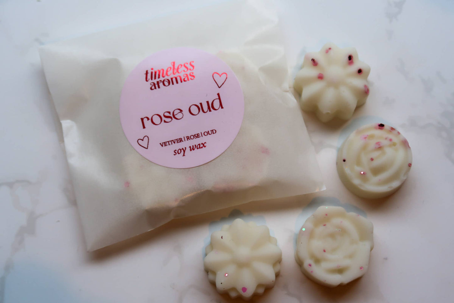 Rose Oud  Wax Melts, Soy Wax Melts, Valentine's Wax Melts 
