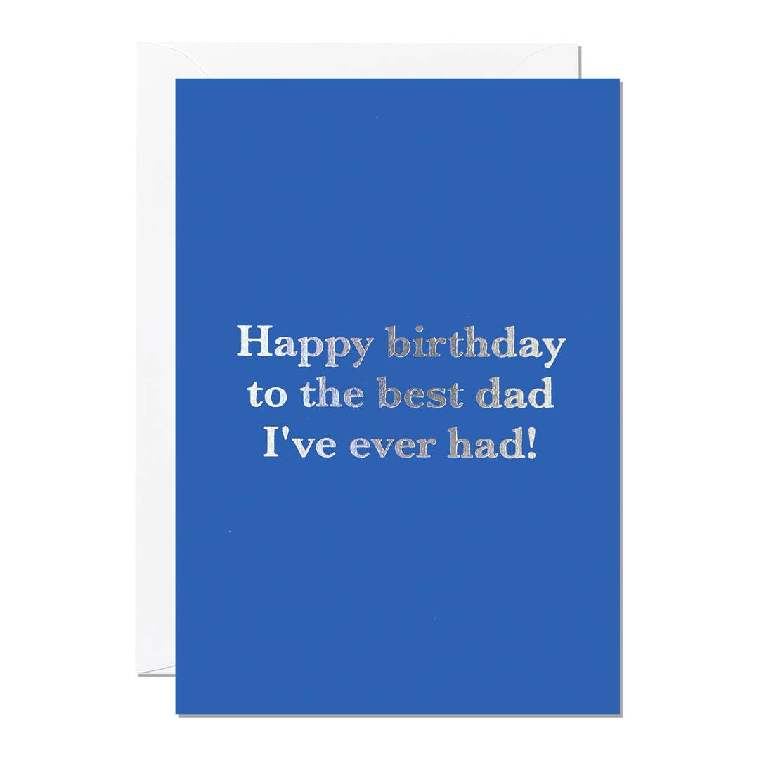 Birthday Best Dad | Funny Greeting Card | For Him | Men