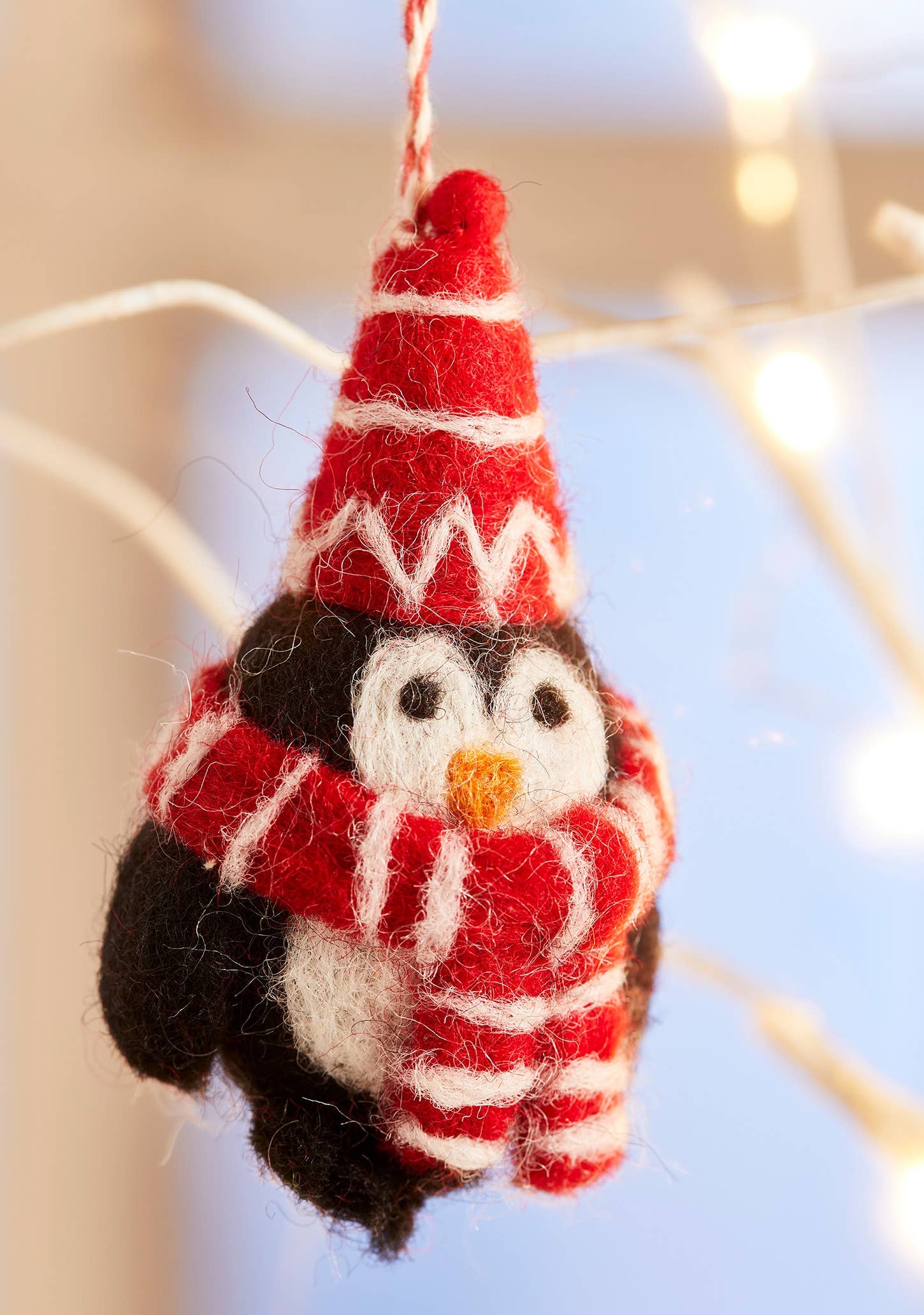 Christmas felt penguin decoration,