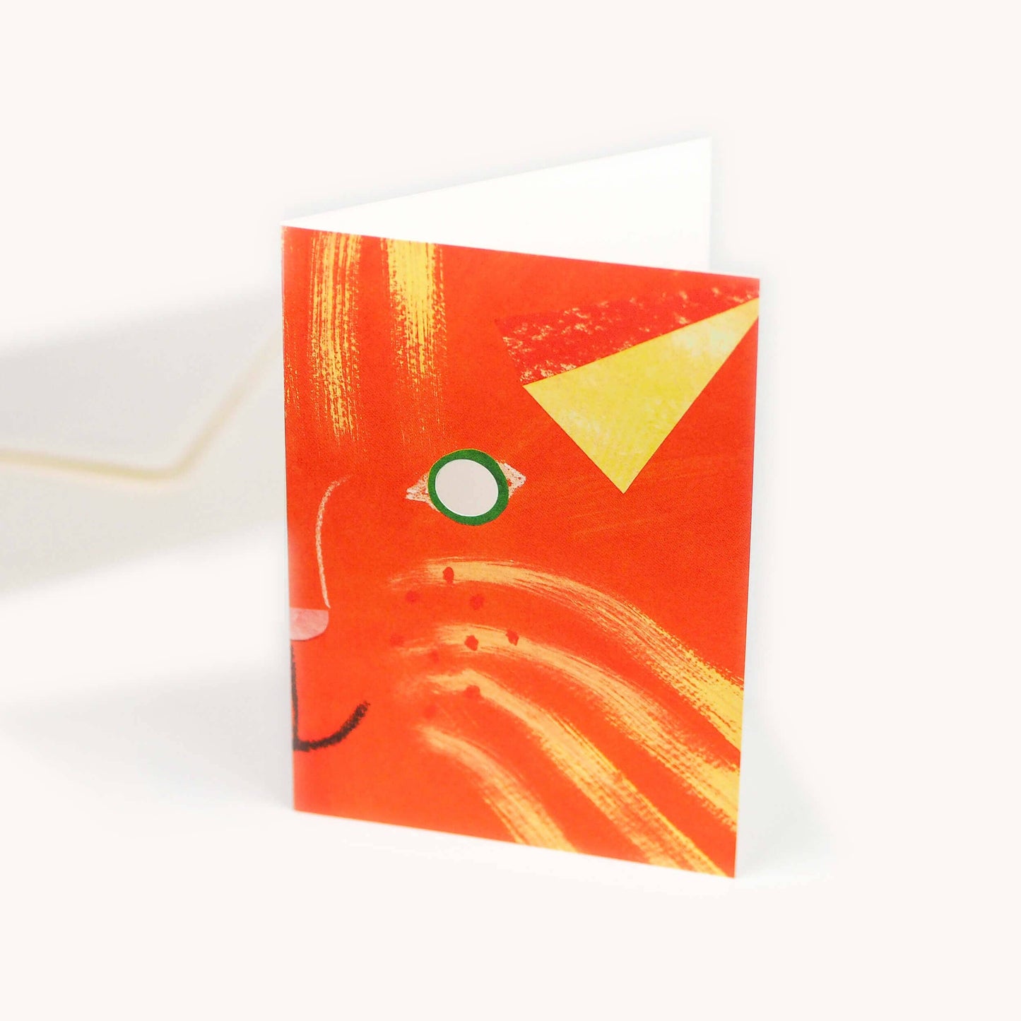Notebook with abstract design on a white background