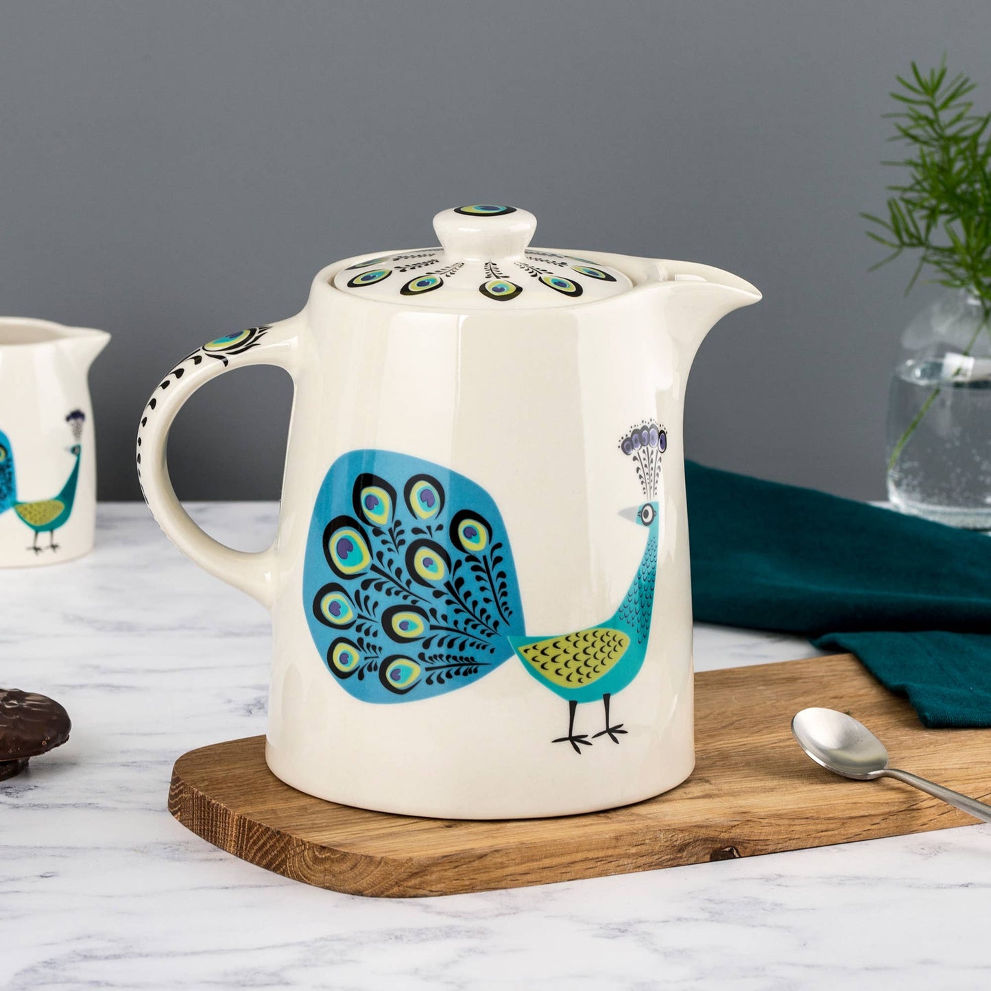 Handmade Ceramic Peacock Teapot