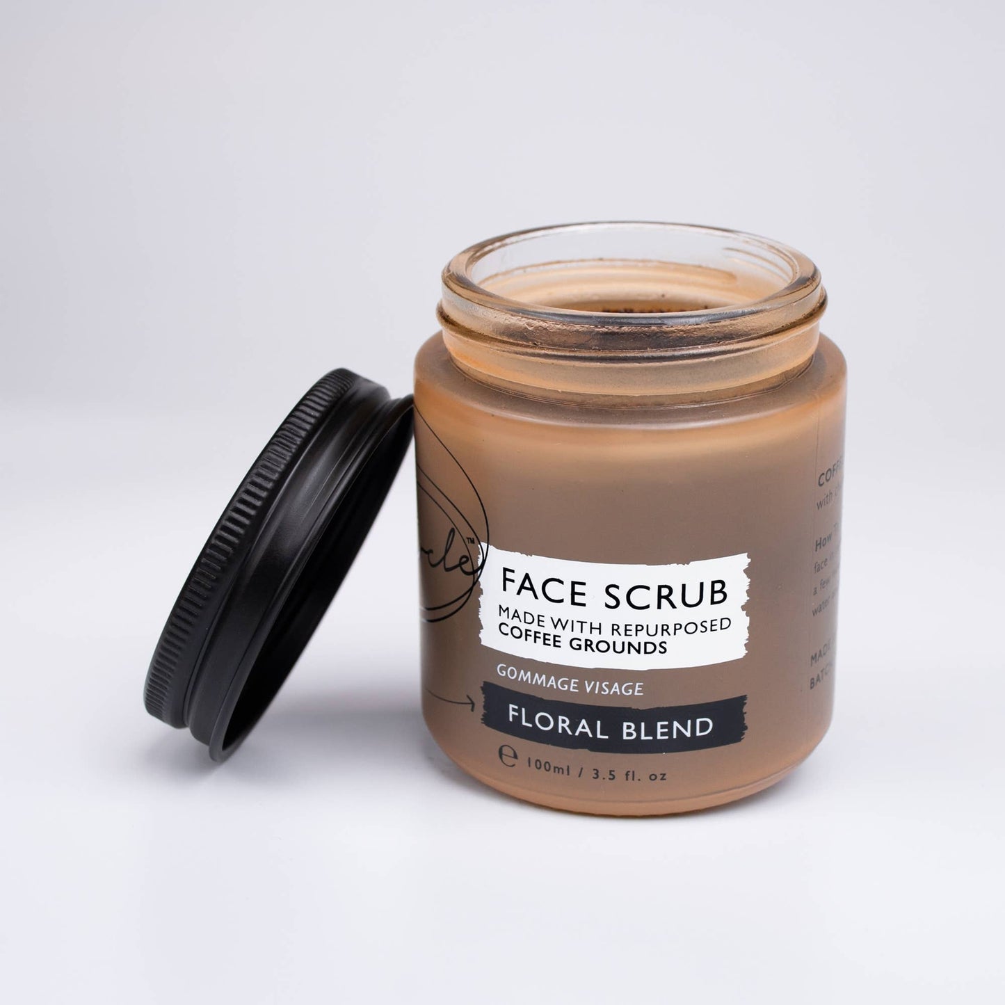 Face Scrub with Coffee + Rosehip [Floral] Vegan Exfoliator