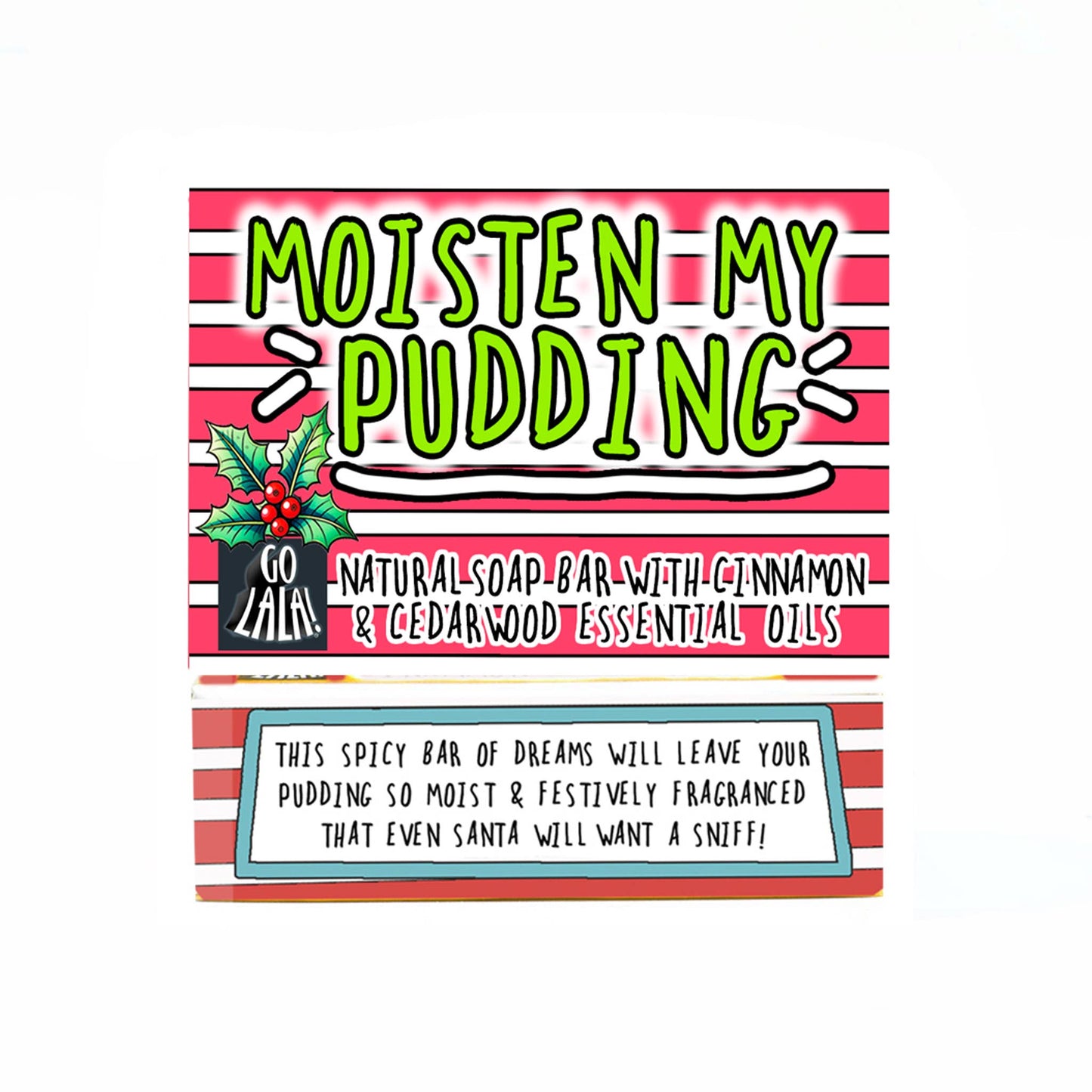 Moisten My Pudding Christmas Soap Cinnamon Funny Gift