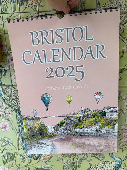 Bristol Calendar 2025, David Dryden paintings and sketches of Bristol