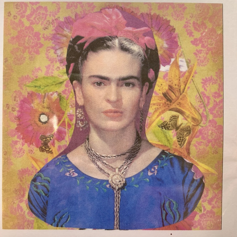 Frida with Blue Dress Card