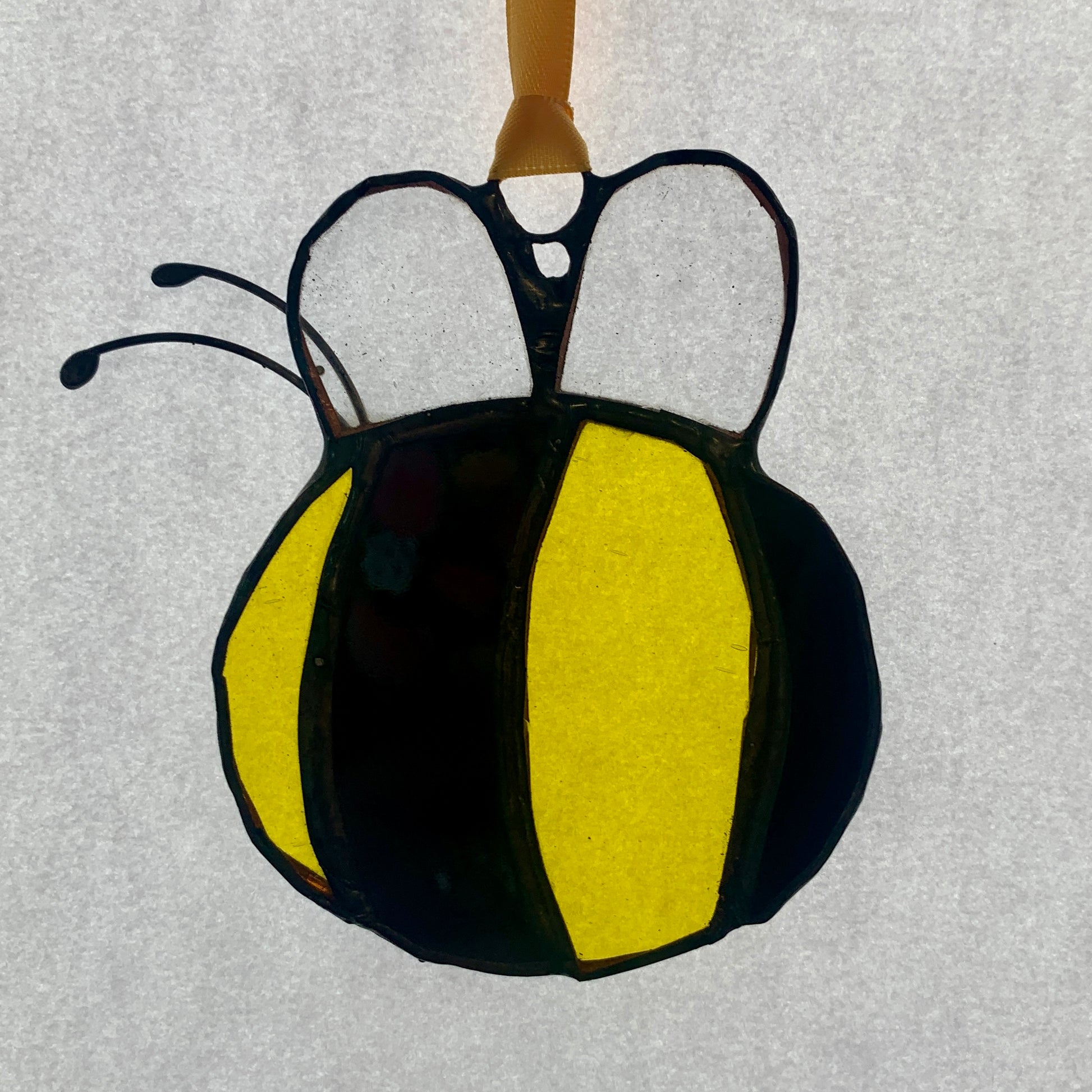 Stained Glass Bumble Bee. Suncatcher. Handmade. Glass Bumble Bee