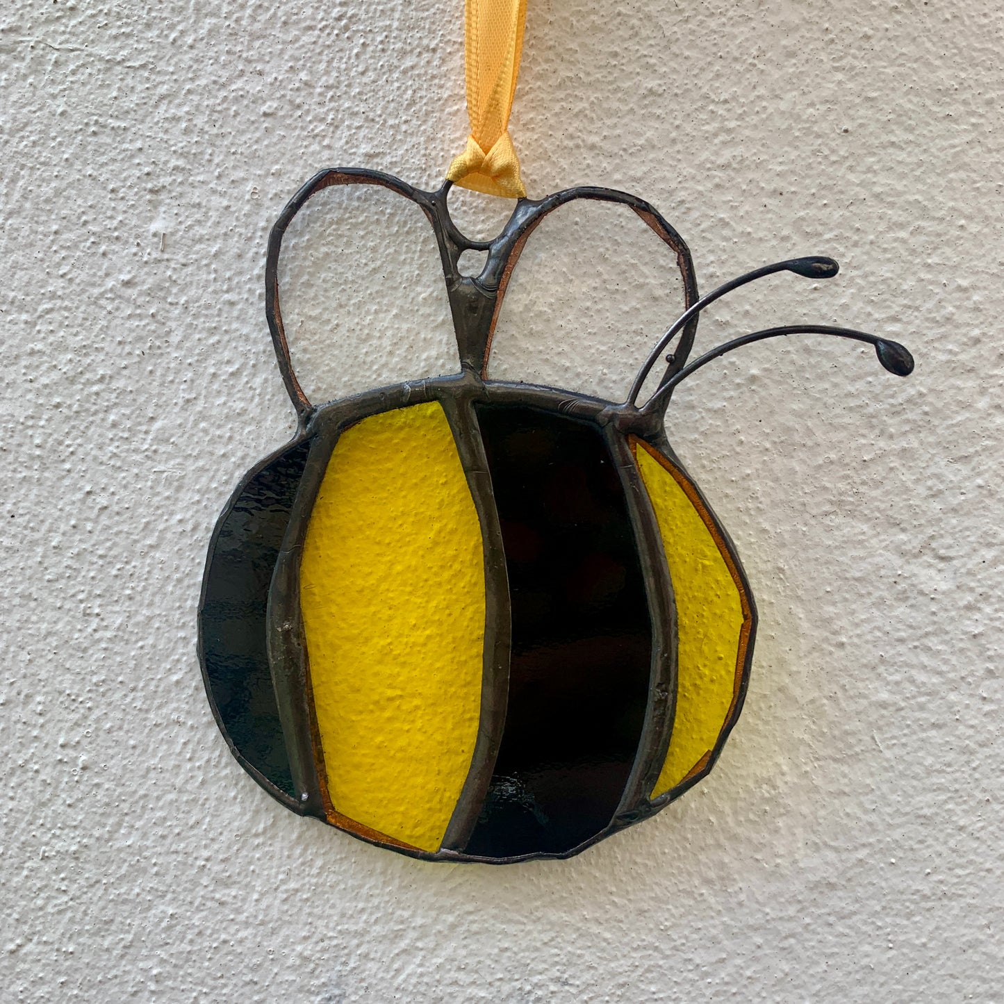 Stained Glass Bumble Bee. Suncatcher. Handmade. Glass Bumble Bee