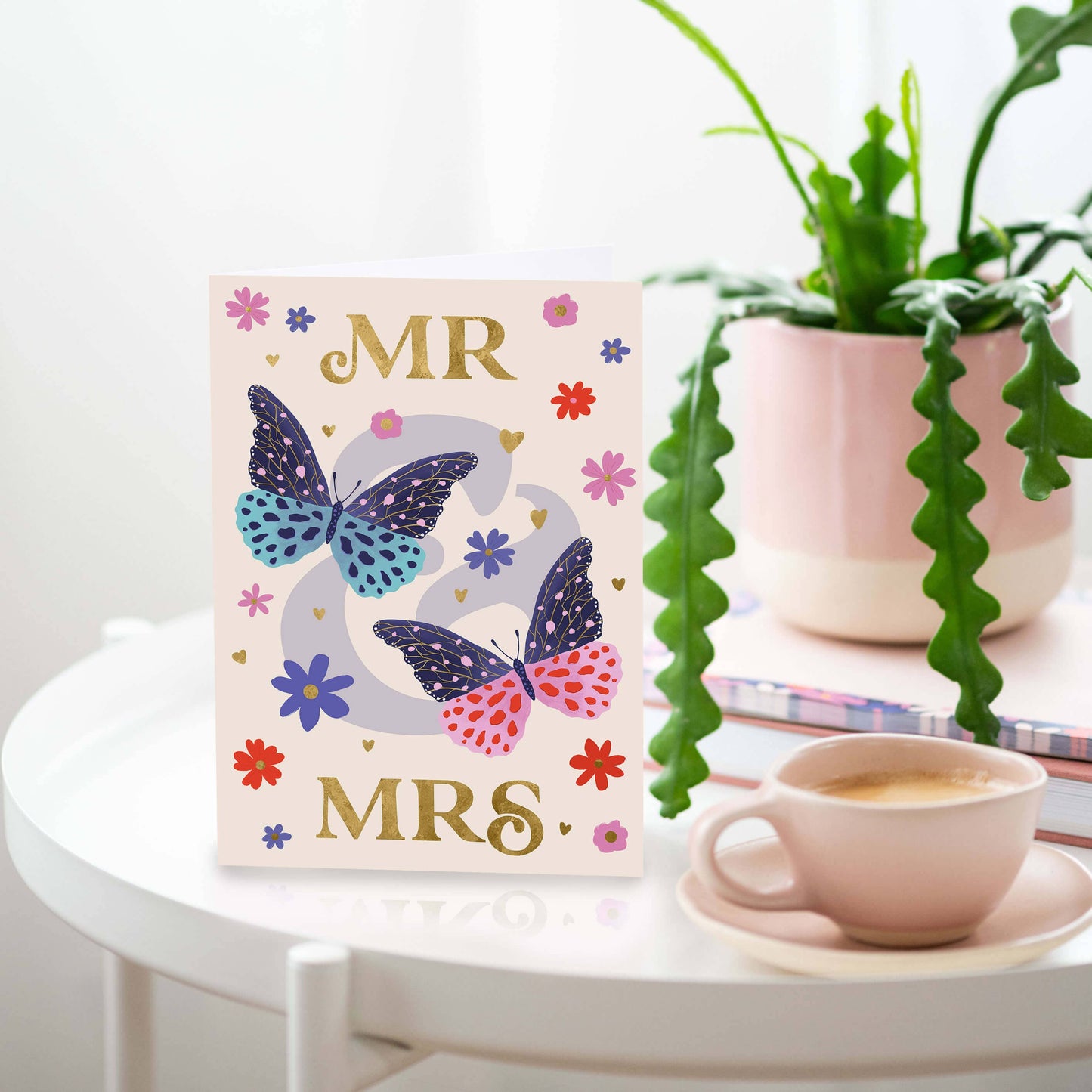 Mr & Mrs Wedding Card | Wedding Cards | Gold Foil Cards