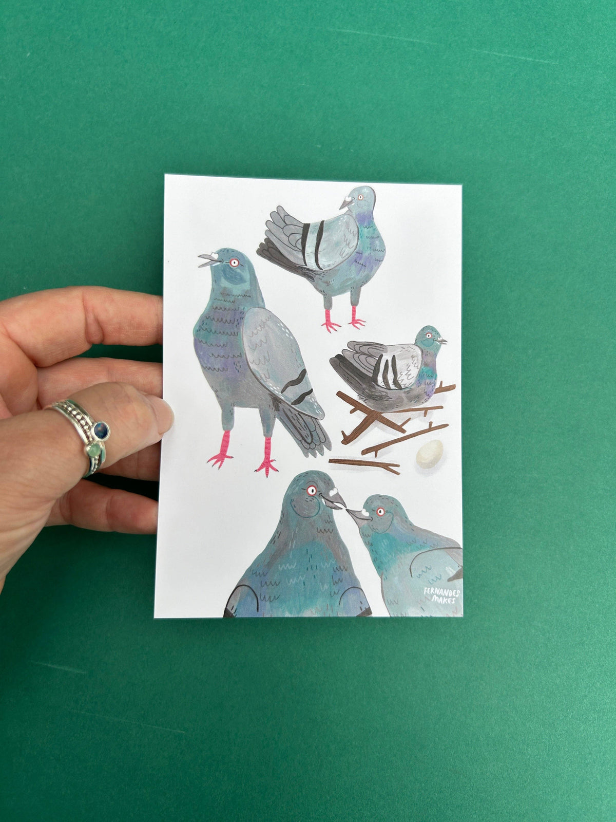 Pigeon Pals Postcard