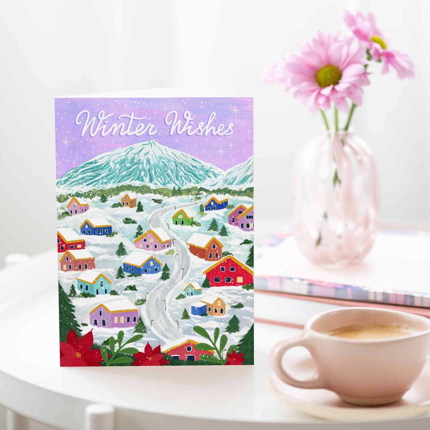 Winter Village Christmas Card | Holiday Card | Seasonal