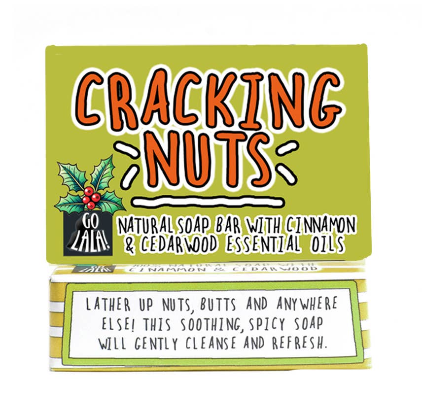 Cracking Nuts Christmas Soap Cinnamon & Cedarwood Funny Gift