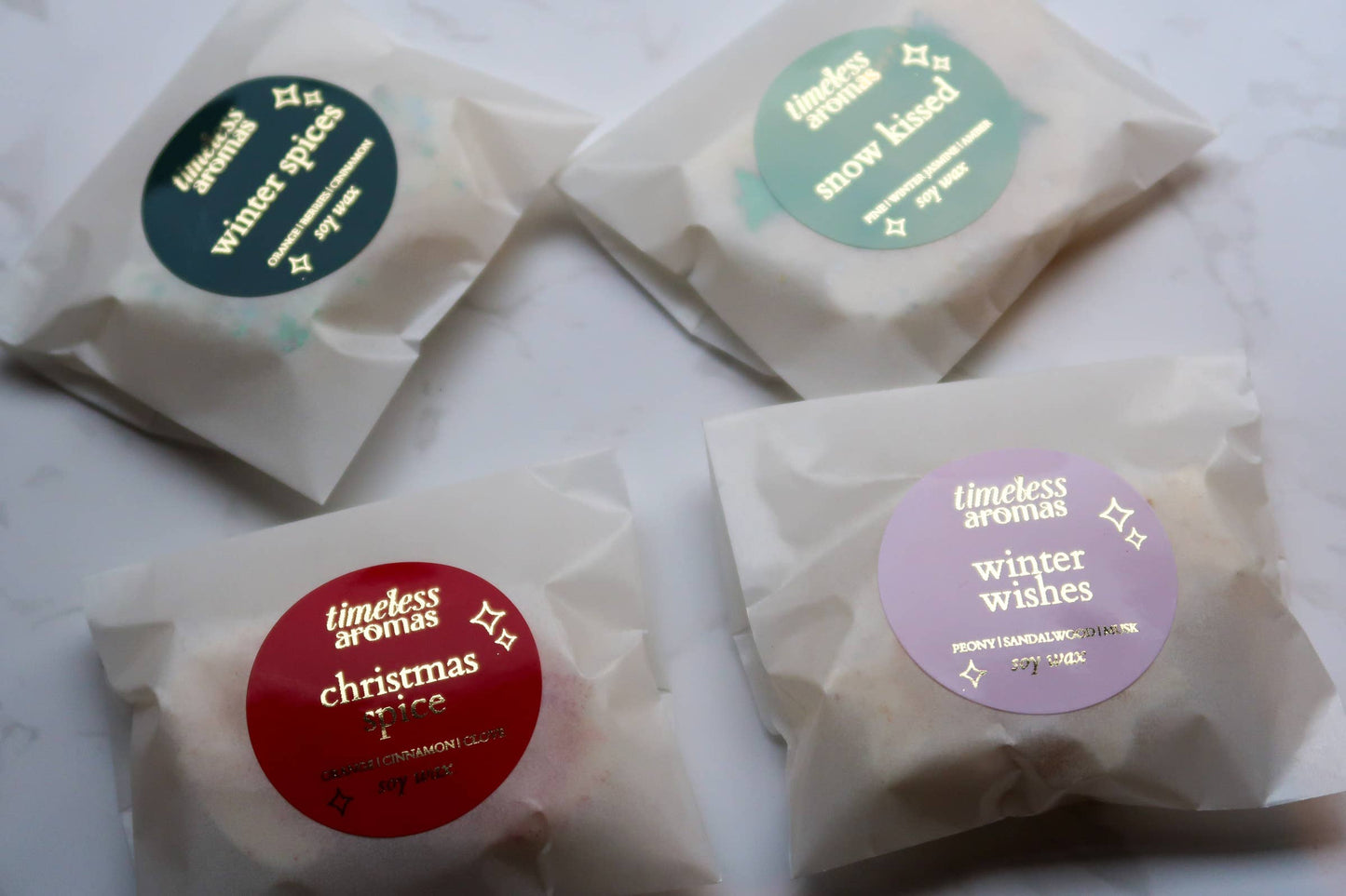 Winter Wishes, Mini Soy Wax Melts | Timeless Aromas