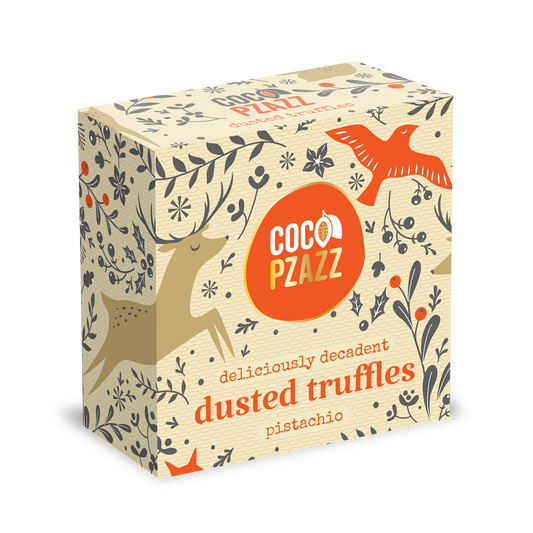 Christmas Pistachio Dusted Truffles