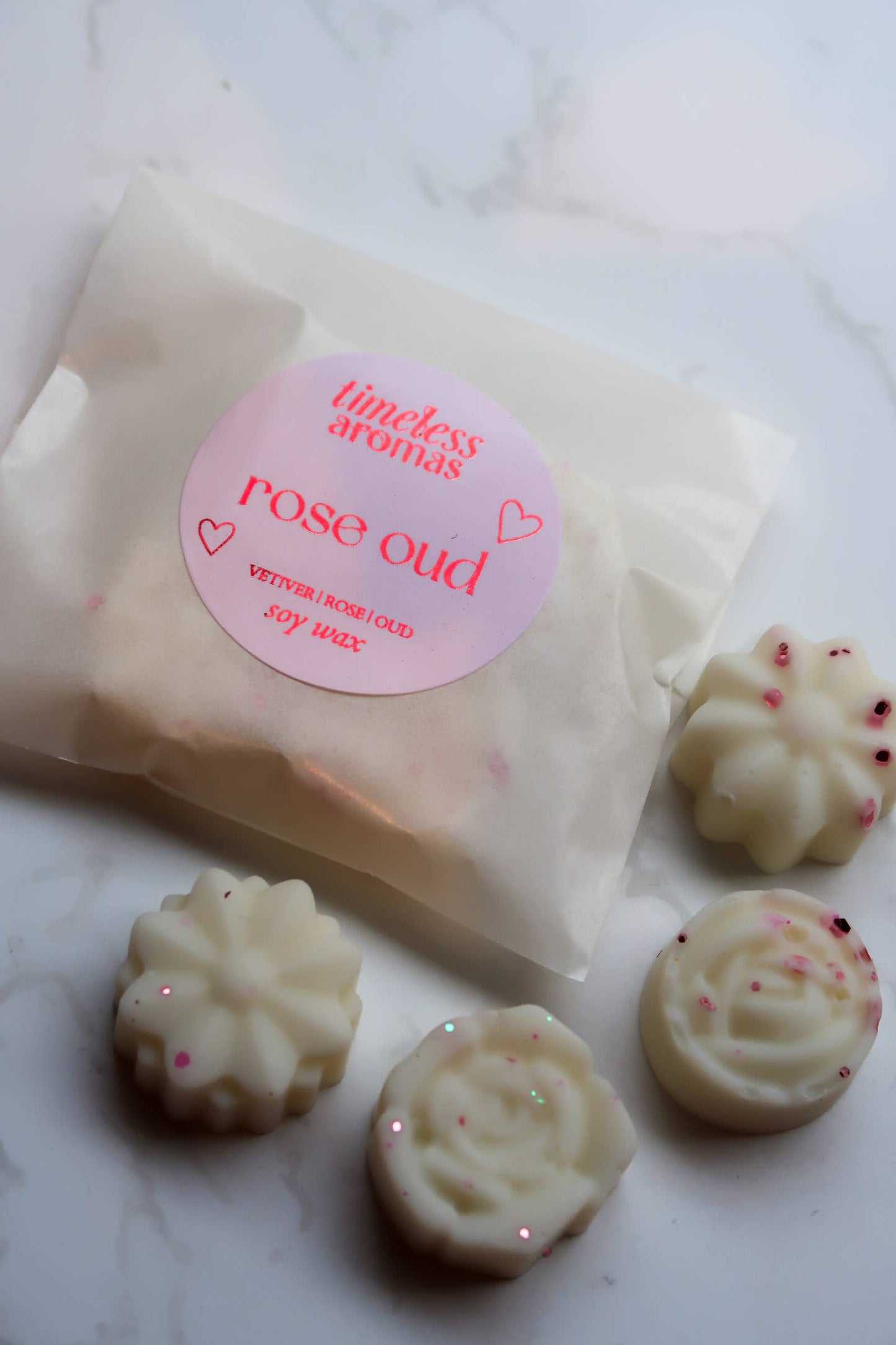 Rose Oud  Wax Melts, Soy Wax Melts, Valentine's Wax Melts 