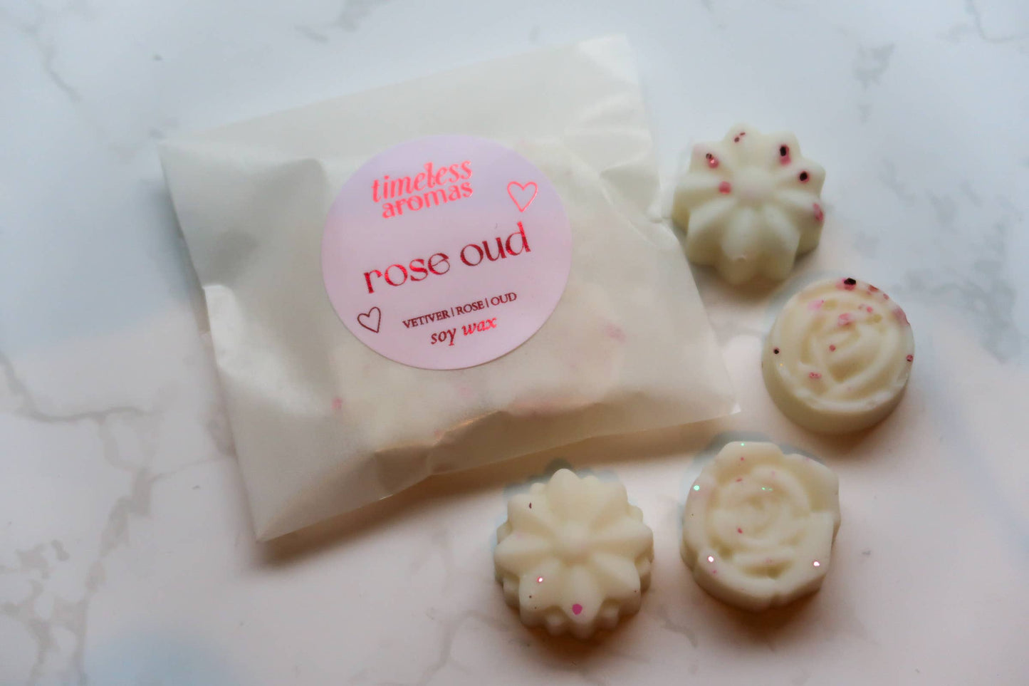 Rose Oud  Wax Melts, Soy Wax Melts, Valentine's Wax Melts 