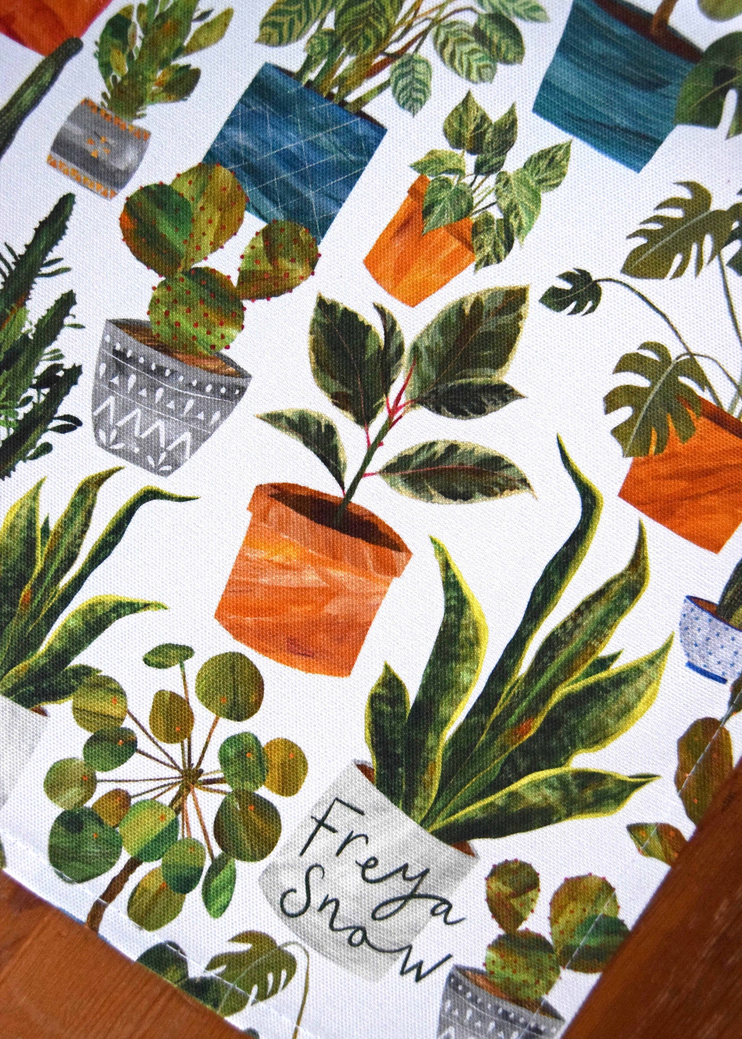 Houseplants Tea Towel / Cotton Dish Towel / Kitchen Towel