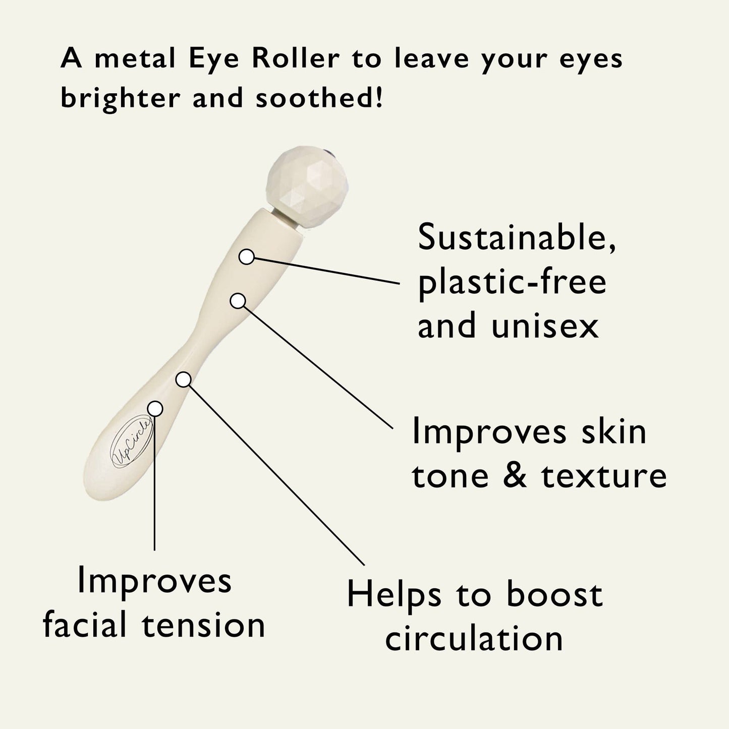 Sustainable plastic free eye roller