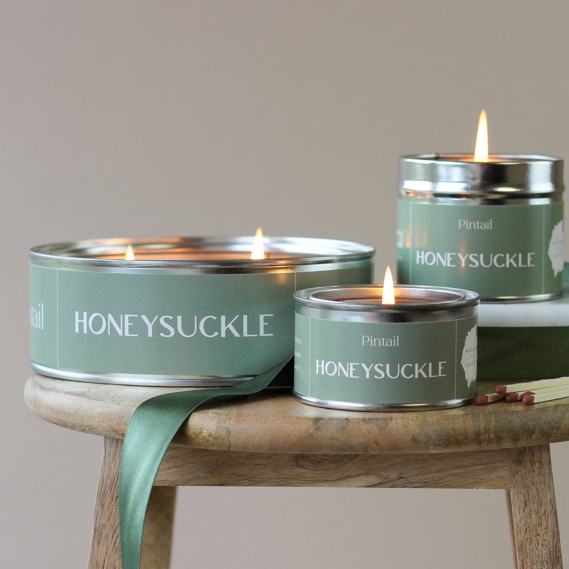 Honeysuckle scented candle