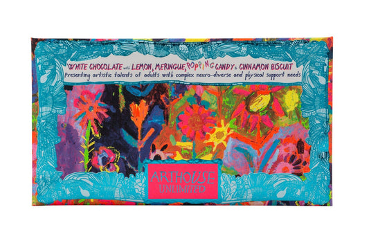 Sunflowers in the Hill, White Chocolate with Popping Candy