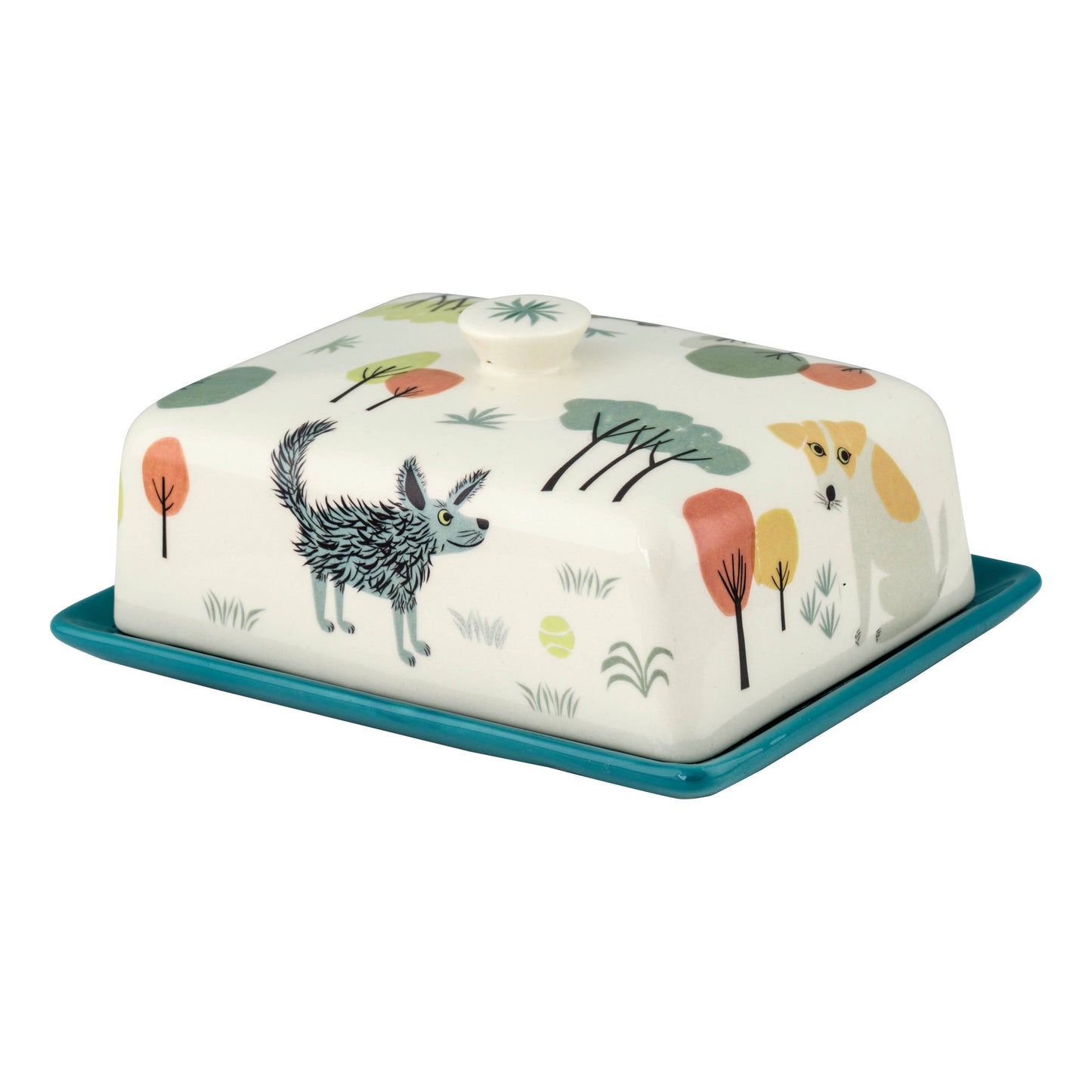 Handmade Ceramic Dog Butter Dish