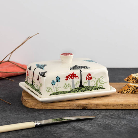 Handmade Ceramic Toadstool Butter Dish