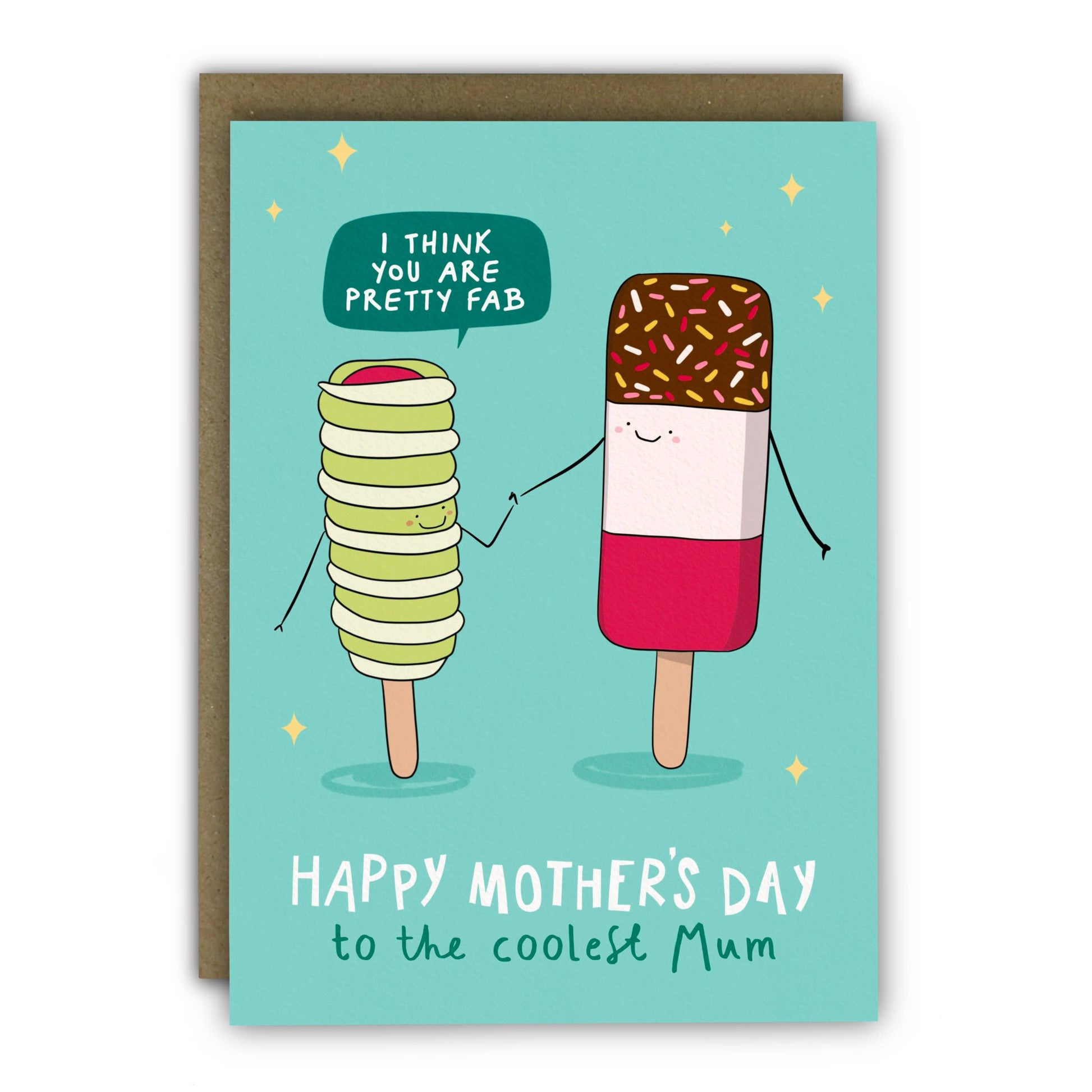 Two lollipops with the text Happy Mothers Day to the coolest Mum