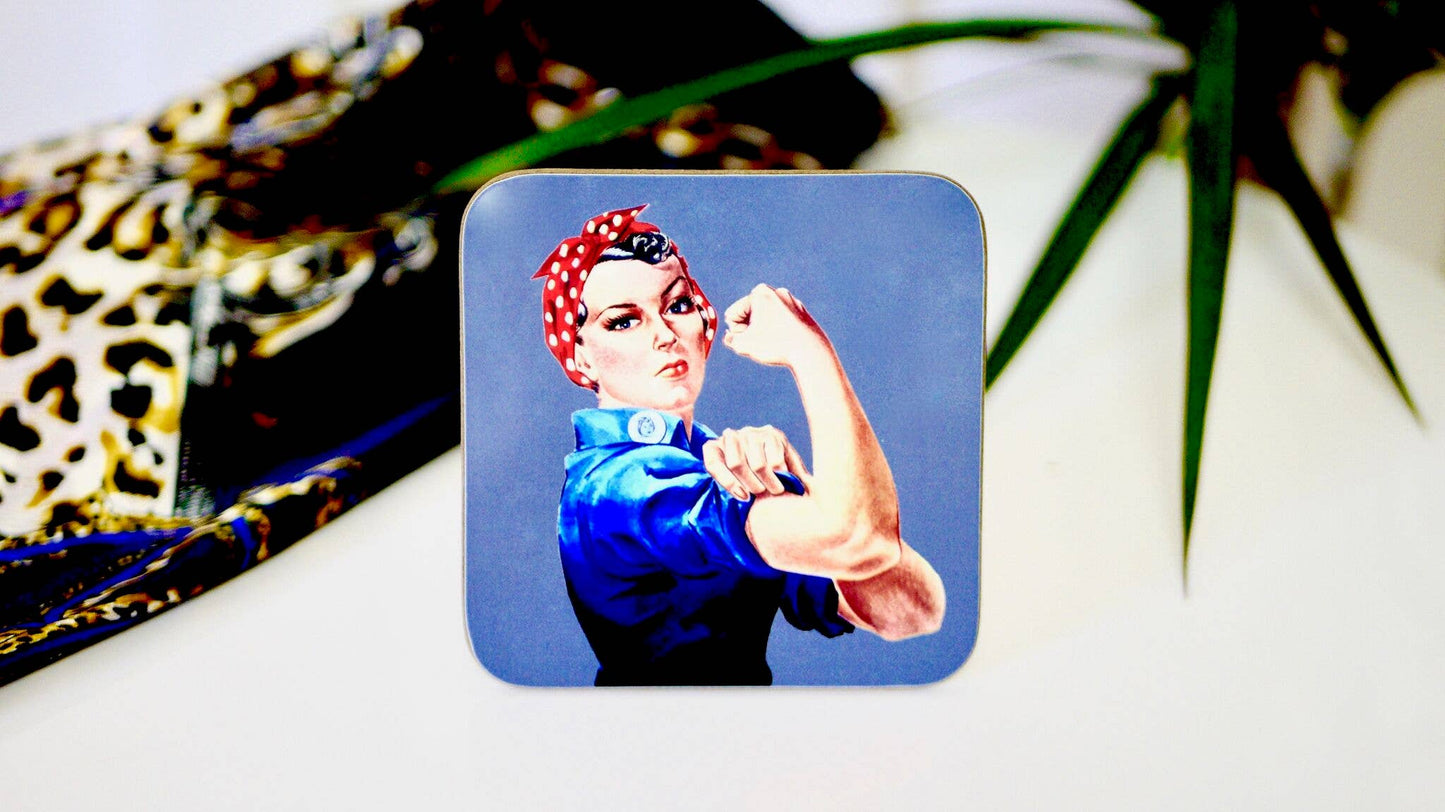 Rosie Riviter Design Coaster