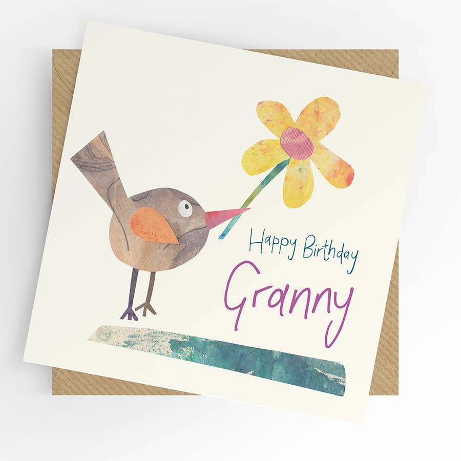 Granny Birthday card, bird