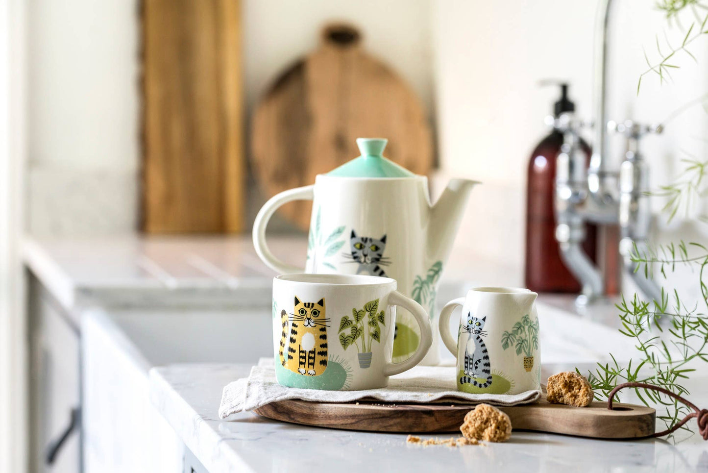 Handmade Ceramic Cat Teapot