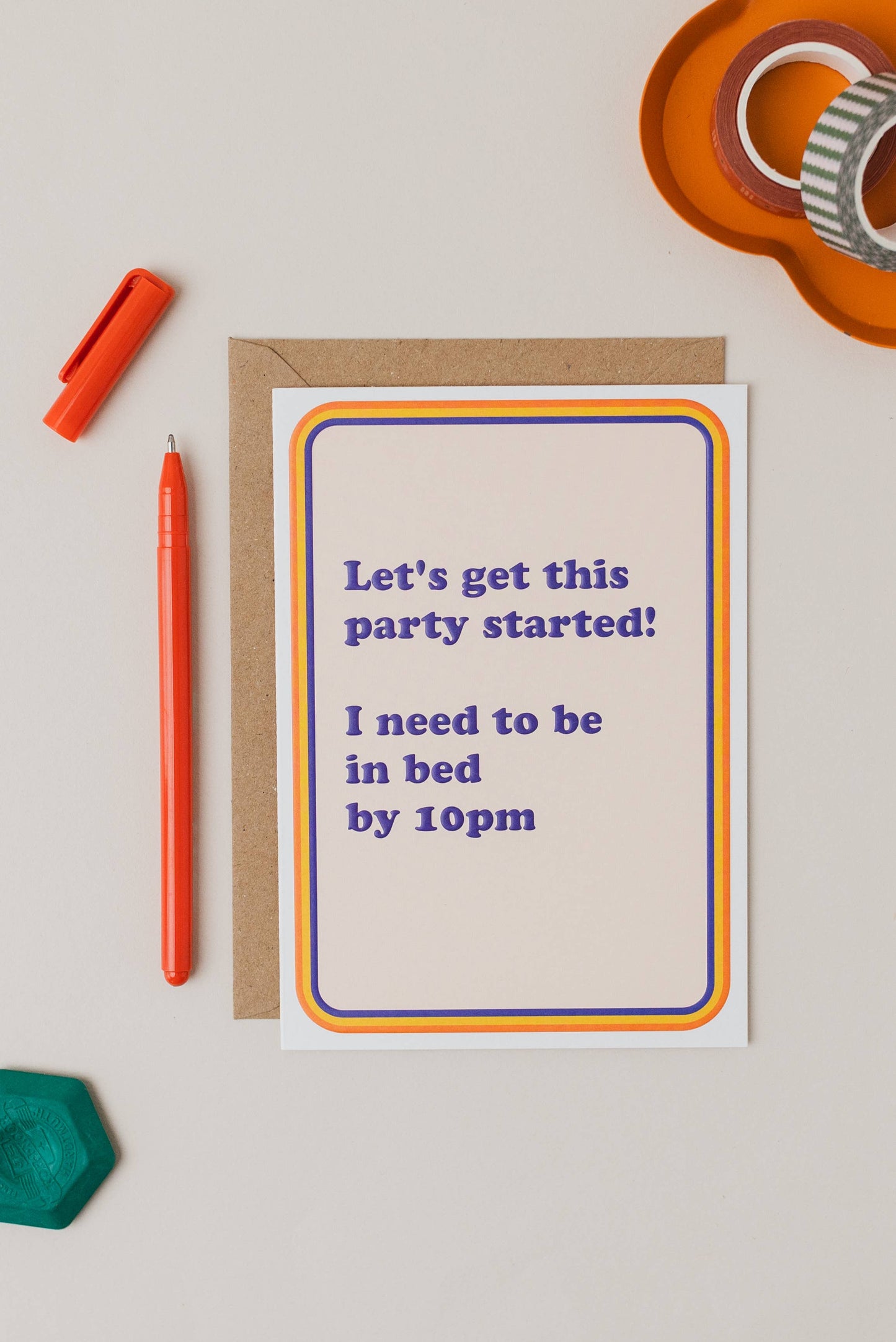 Party Started Birthday Card
