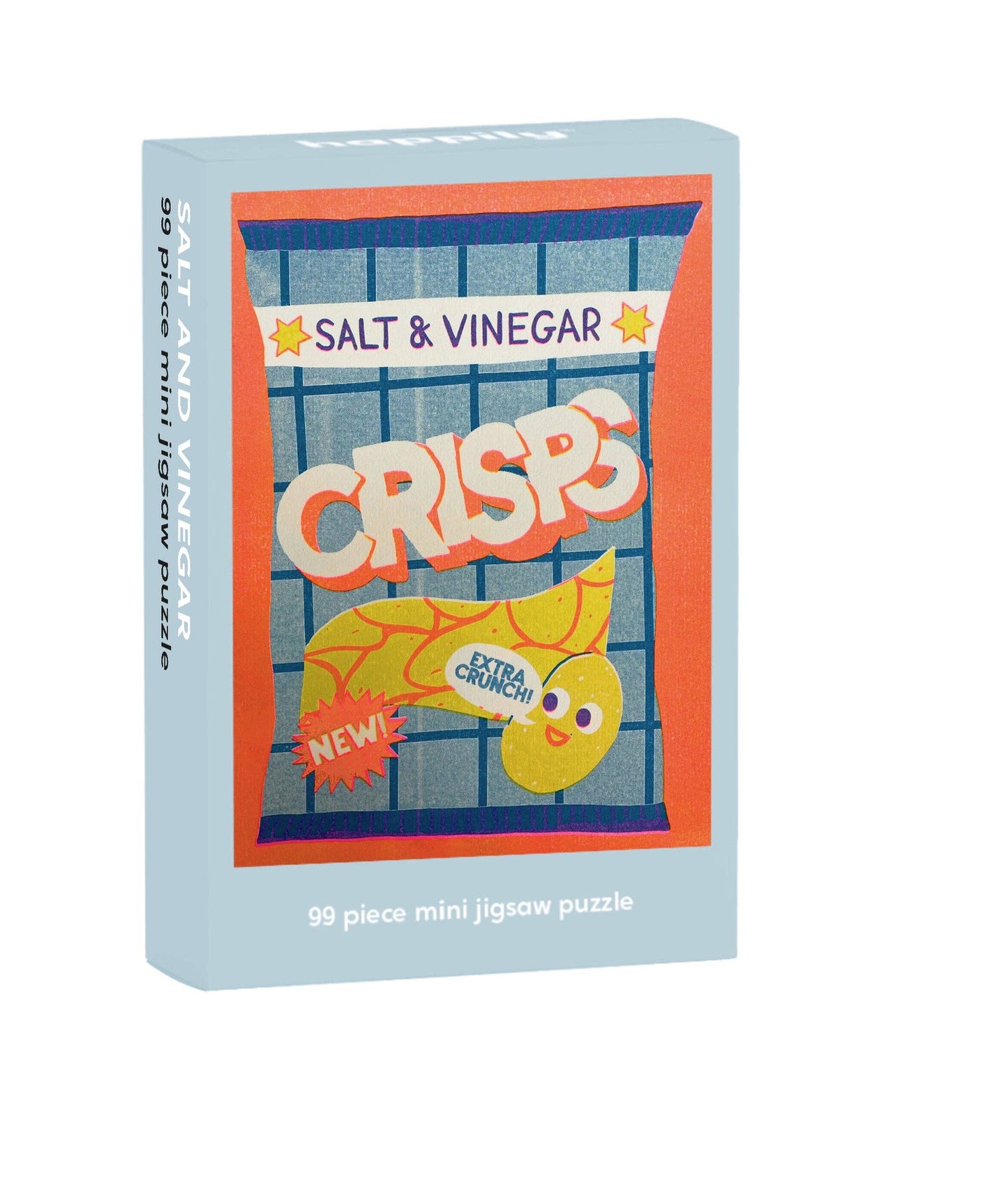 Salt and Vinegar crisps packaging mini jigsaw puzzle on a white background