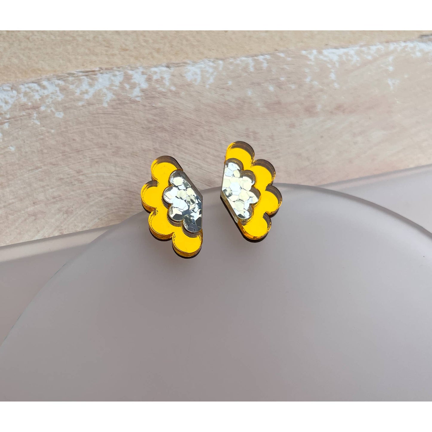 Scalloped Stud Earrings