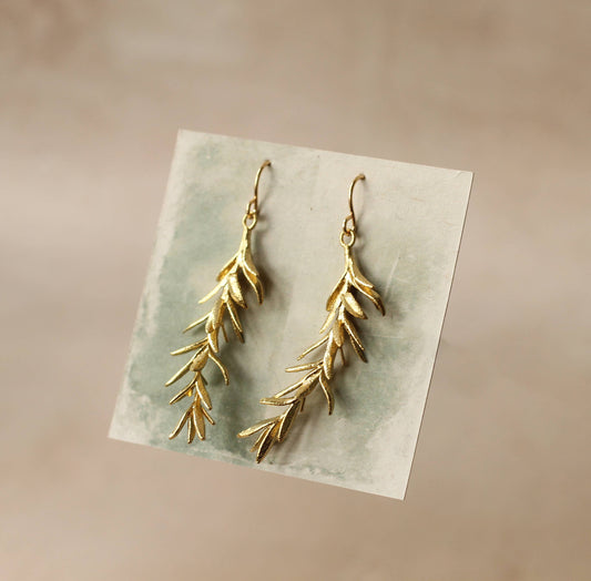 Rosemary Leaf Earrings