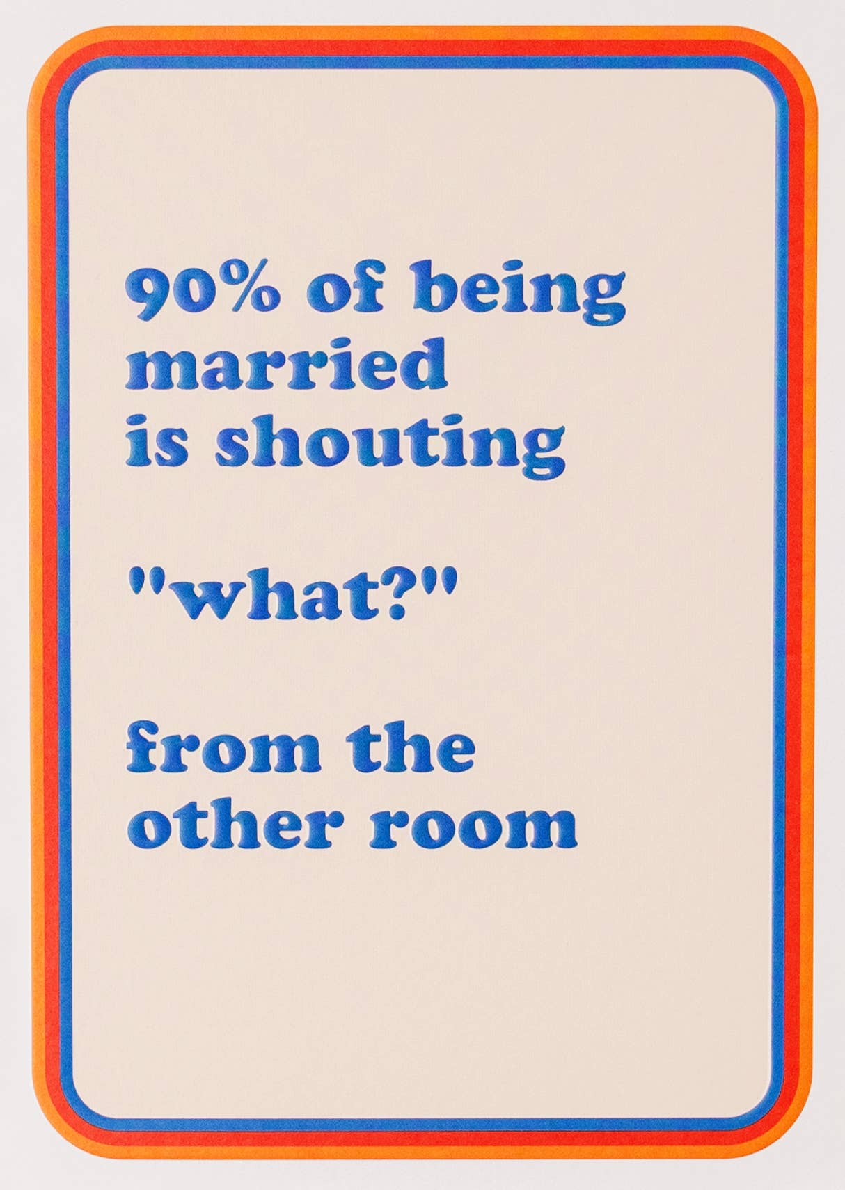 90% Anniversary Card