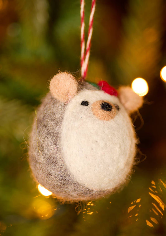 Felt Hedgehog Decoration