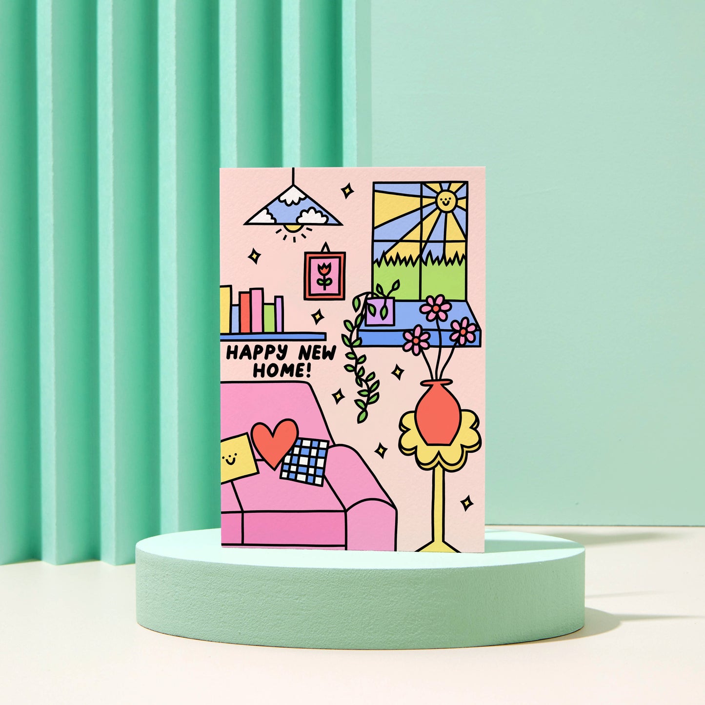 Happy New Home - Cute - Greeting Card - New House