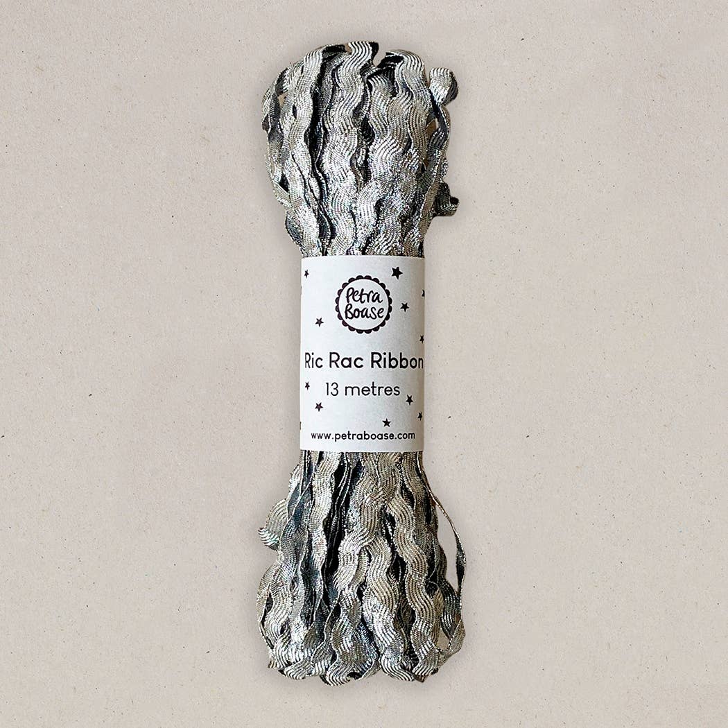 Ric Rac Ribbon 13m  - Silver