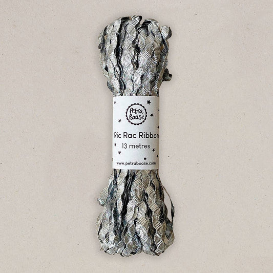 Ric Rac Ribbon 13m  - Silver