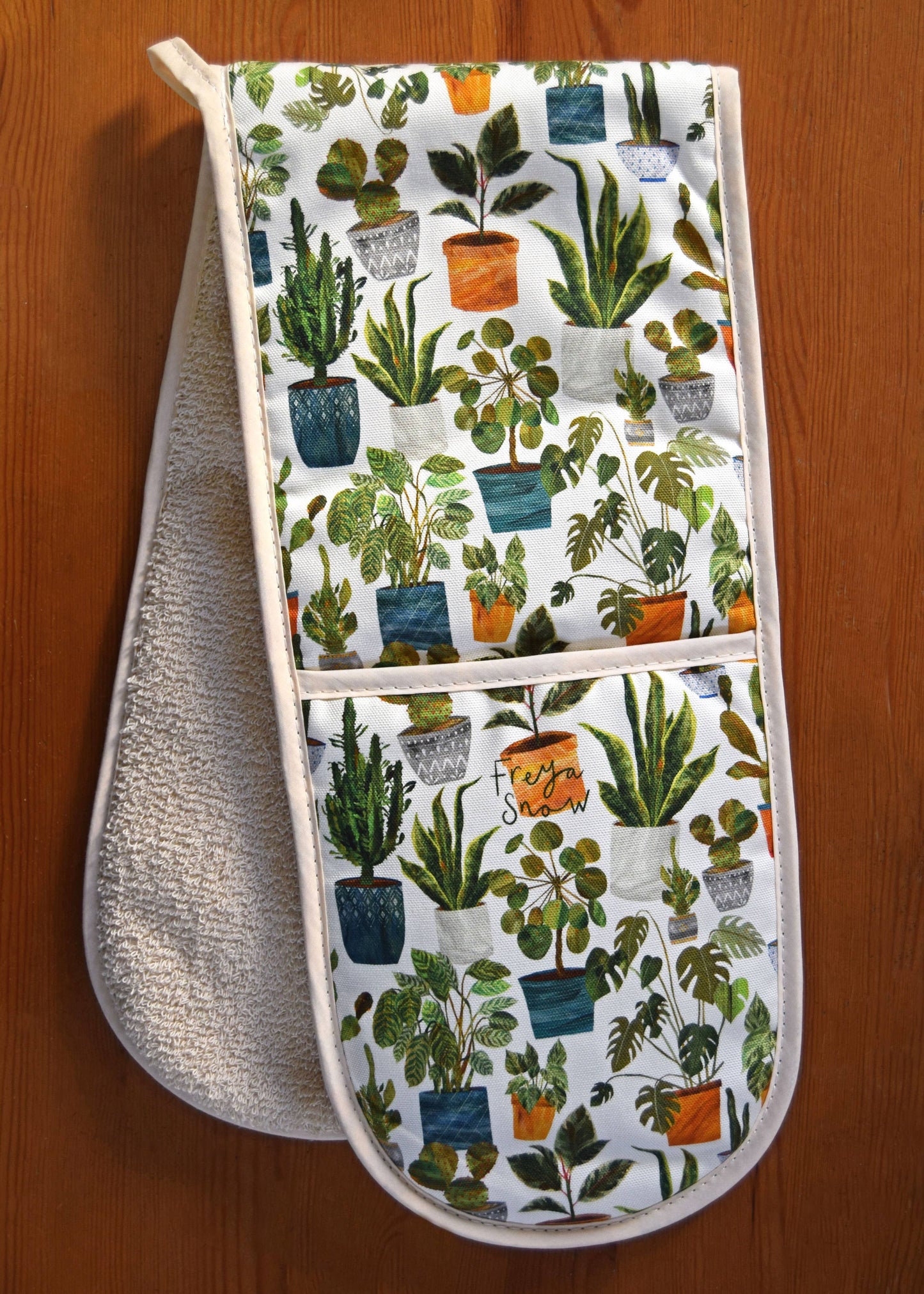 Houseplants Oven Gloves / Cotton Oven Mitts / Pot Holder