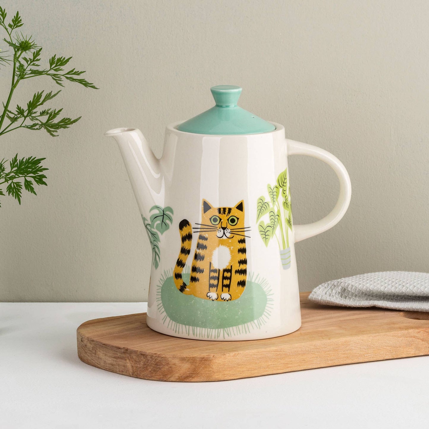 Handmade Ceramic Cat Teapot