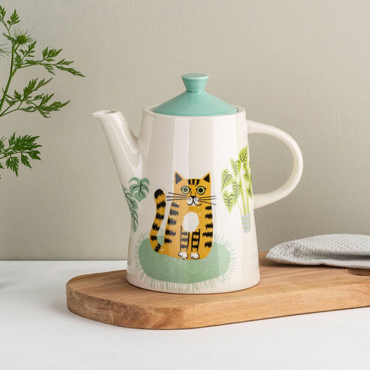 Handmade Ceramic Cat Teapot