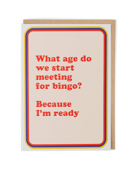 Bingo Birthday Card
