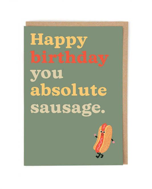 Birthday Sausage Birthday Card