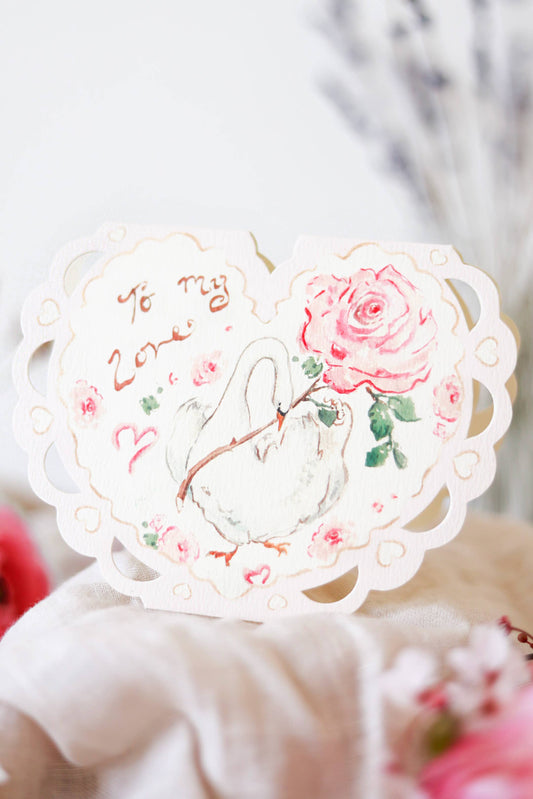 To my love - heart card