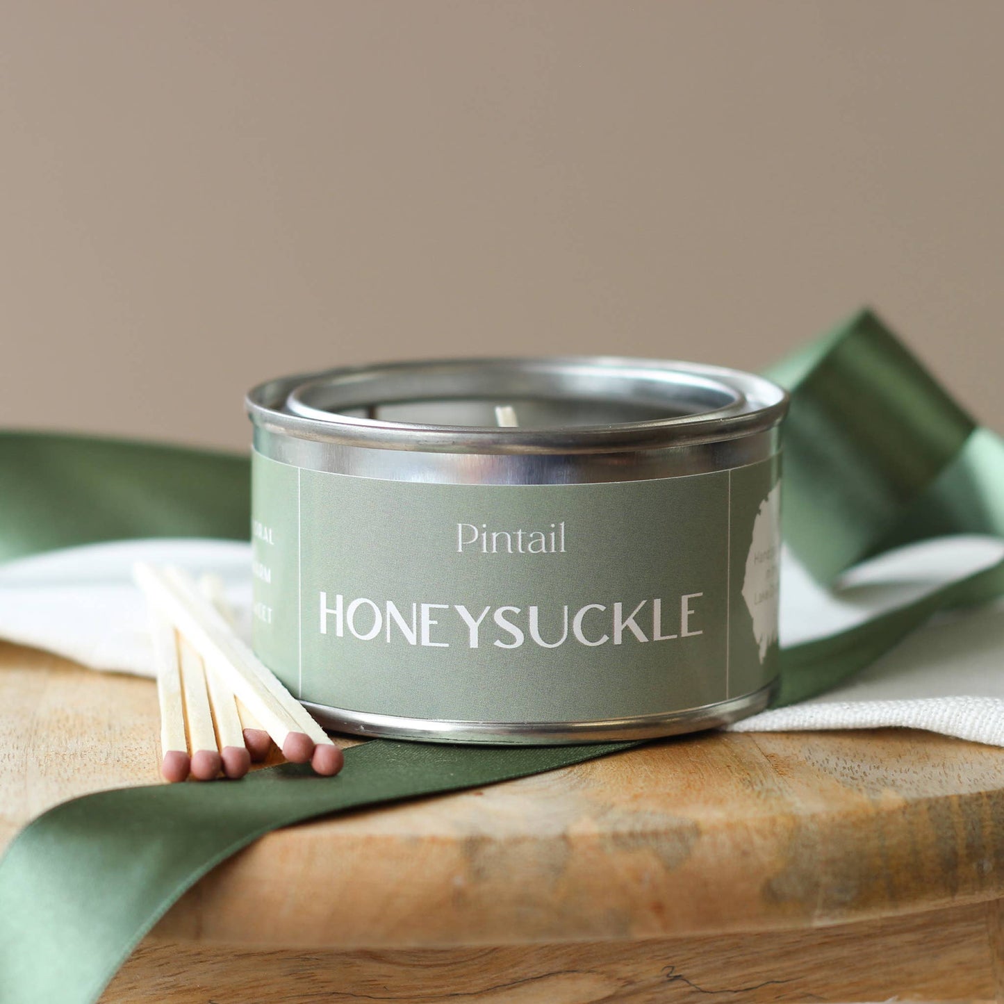 Honeysuckle scented candle