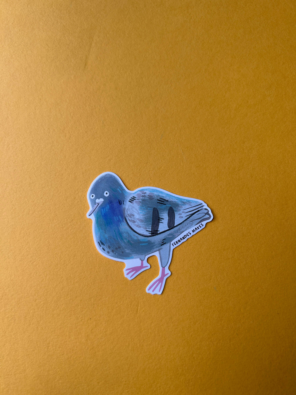 Reginald The Pigeon Vinyl Sticker