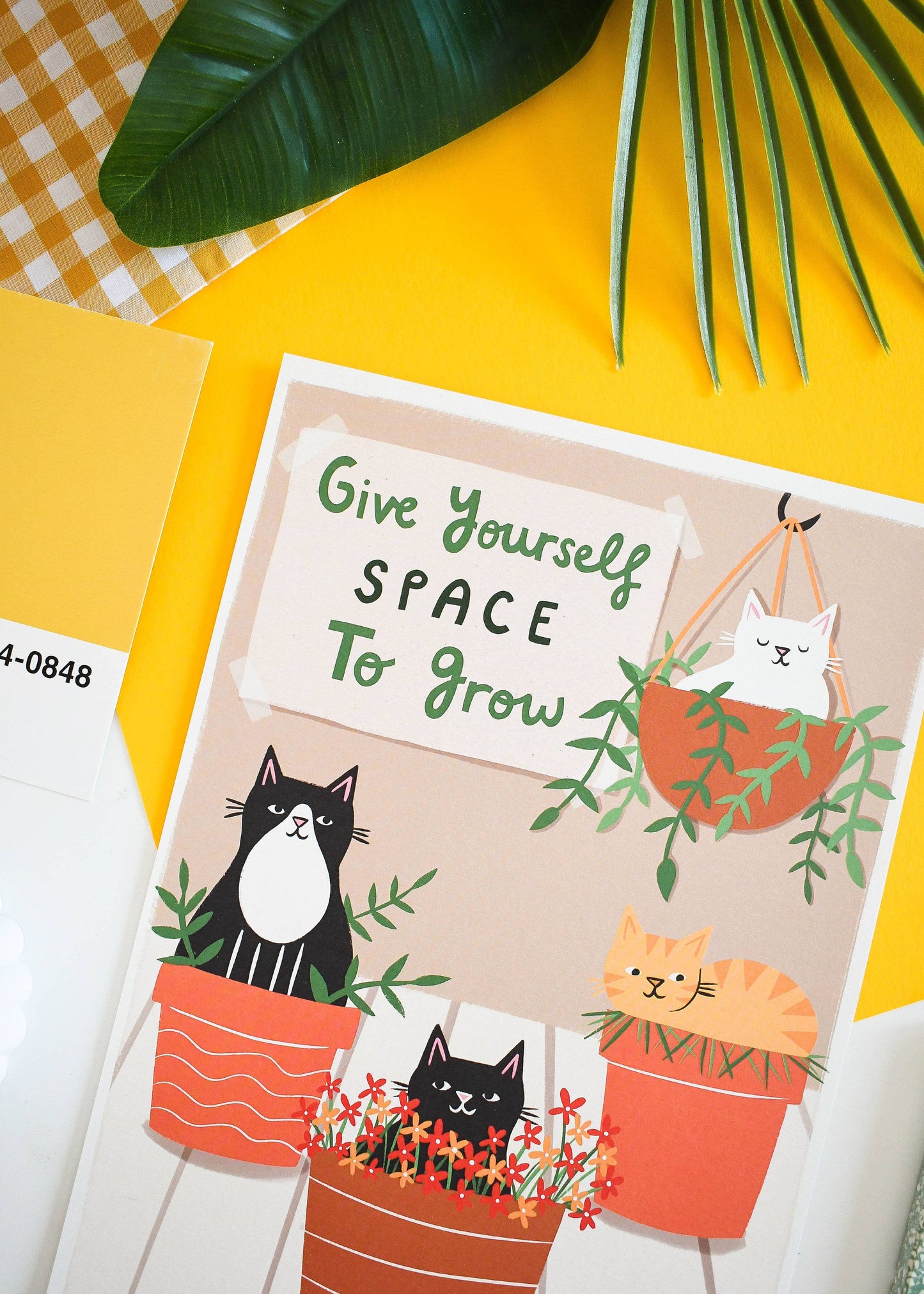 Give Yourself Space to Grow – A4 Art Print