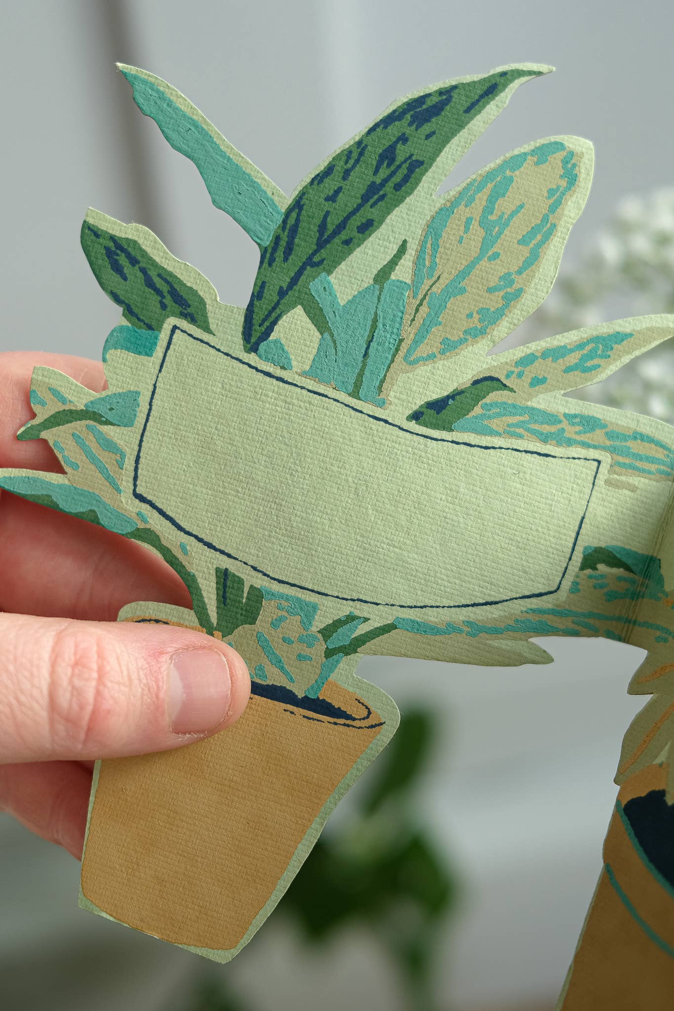 Fold out Houseplant Card