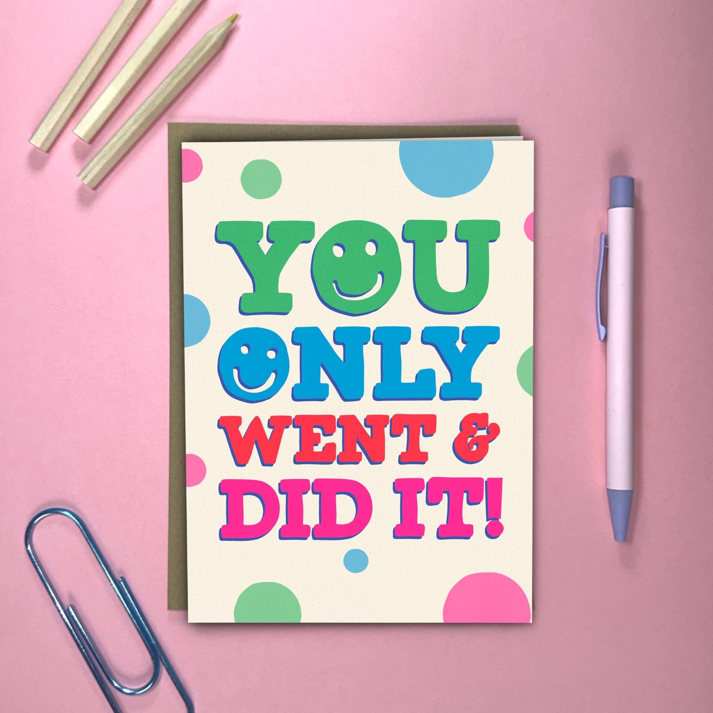 Congratulations Card.  You only went & did it!