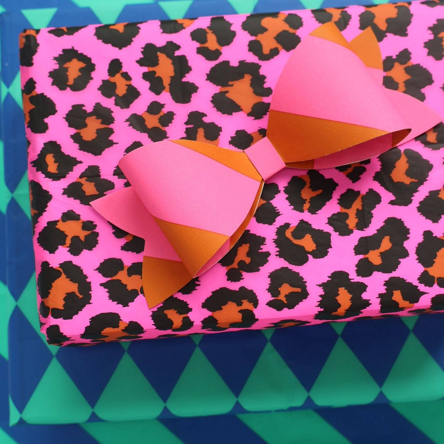 Tissue Paper  Leopard - Ginger & Pink